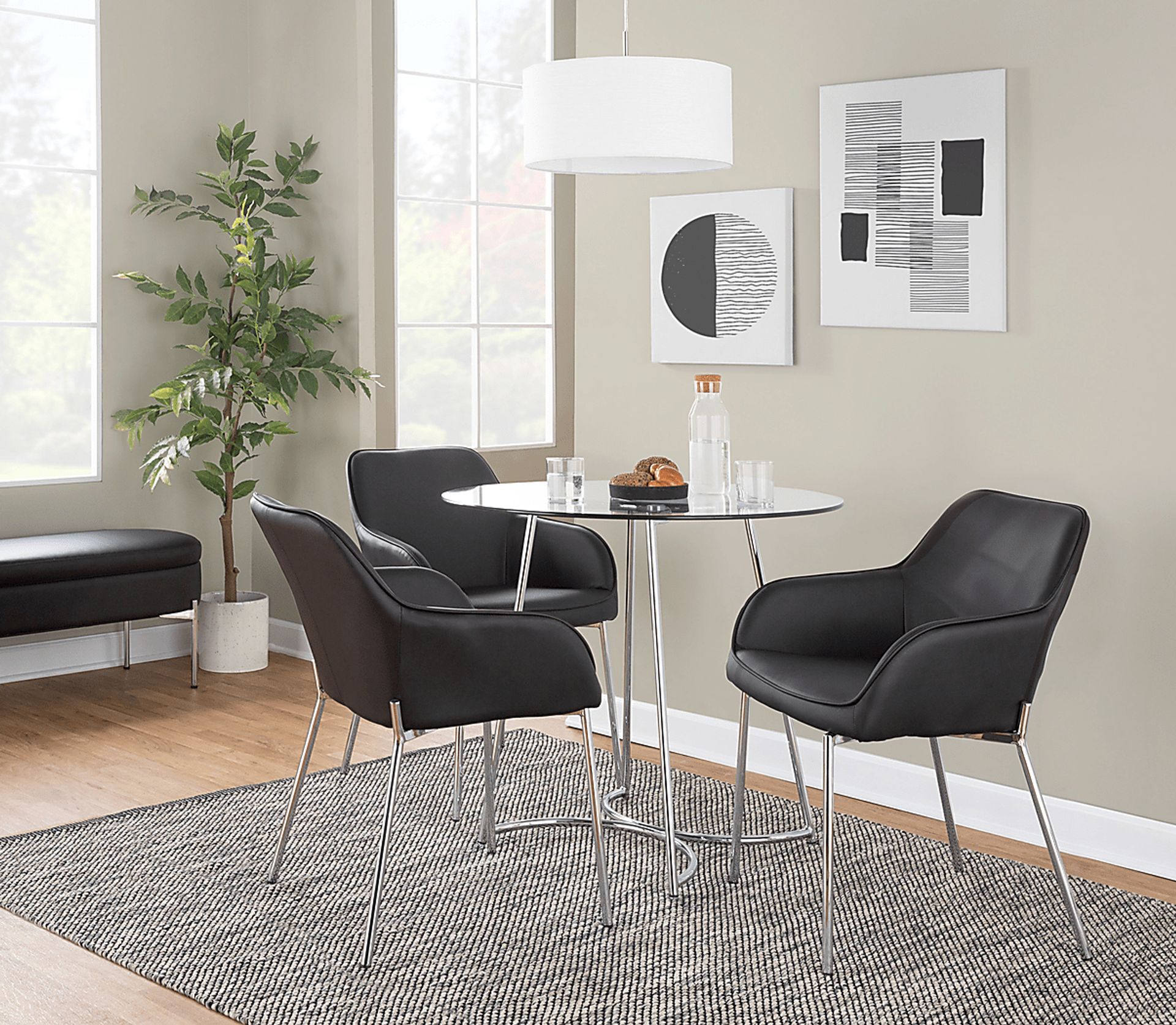 Springmire III Black Dining Chair Set of 2 - Image 9