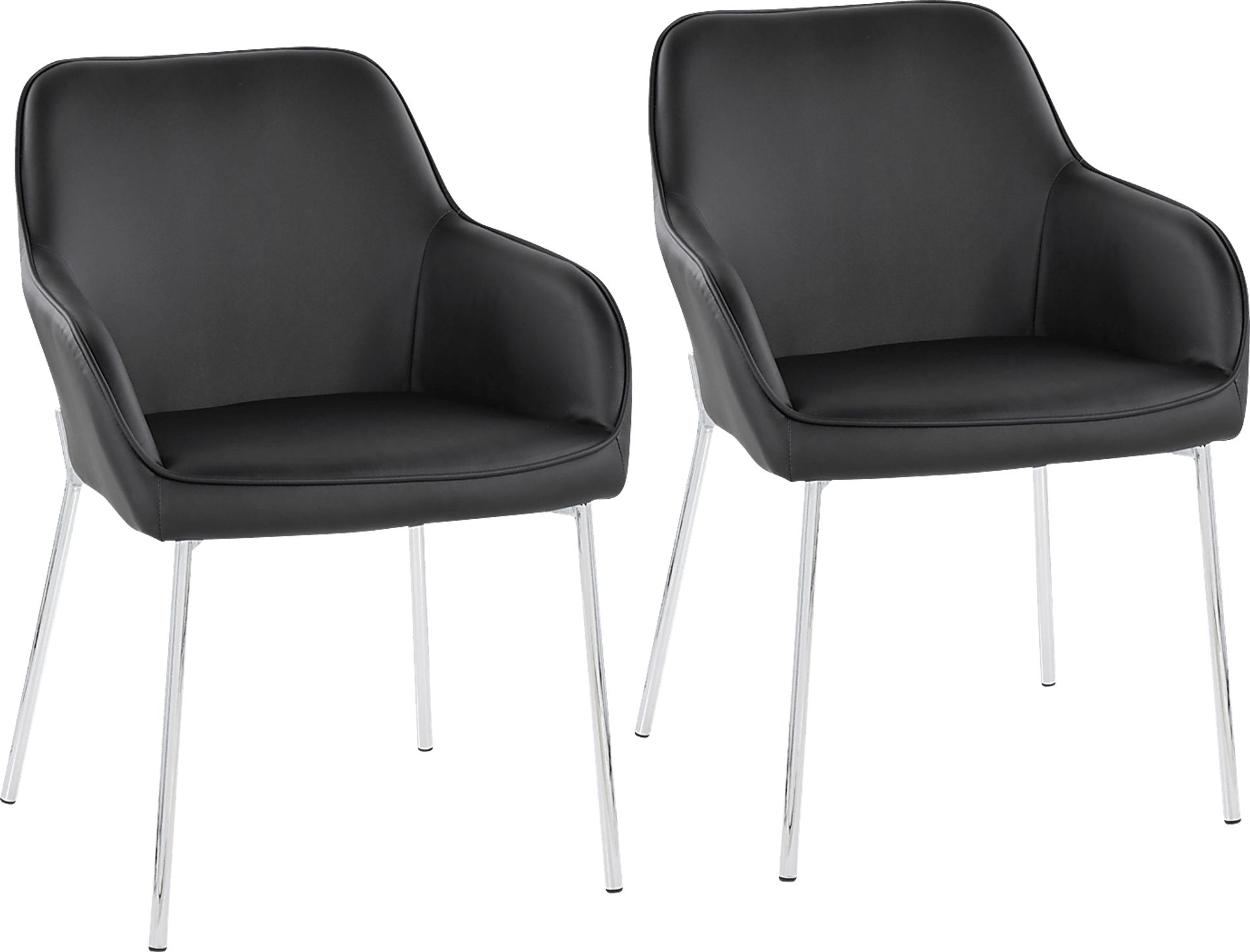 Springmire III Black Dining Chair Set of 2 - Image 1