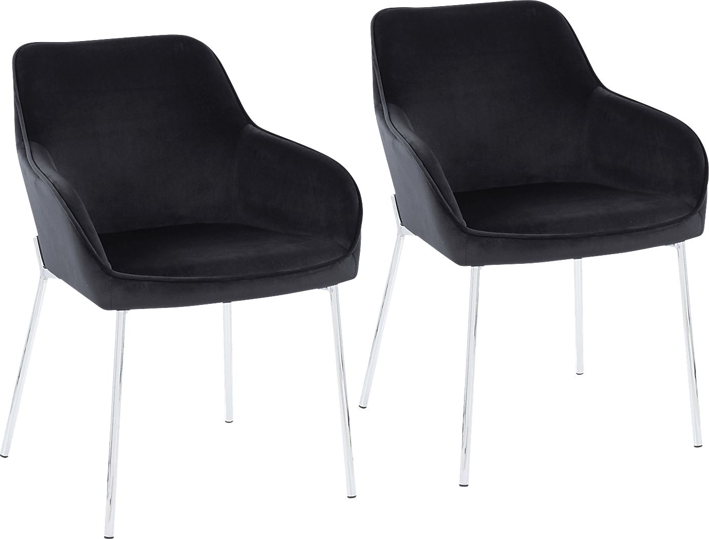 Springmire III Black Dining Chair Set of 2