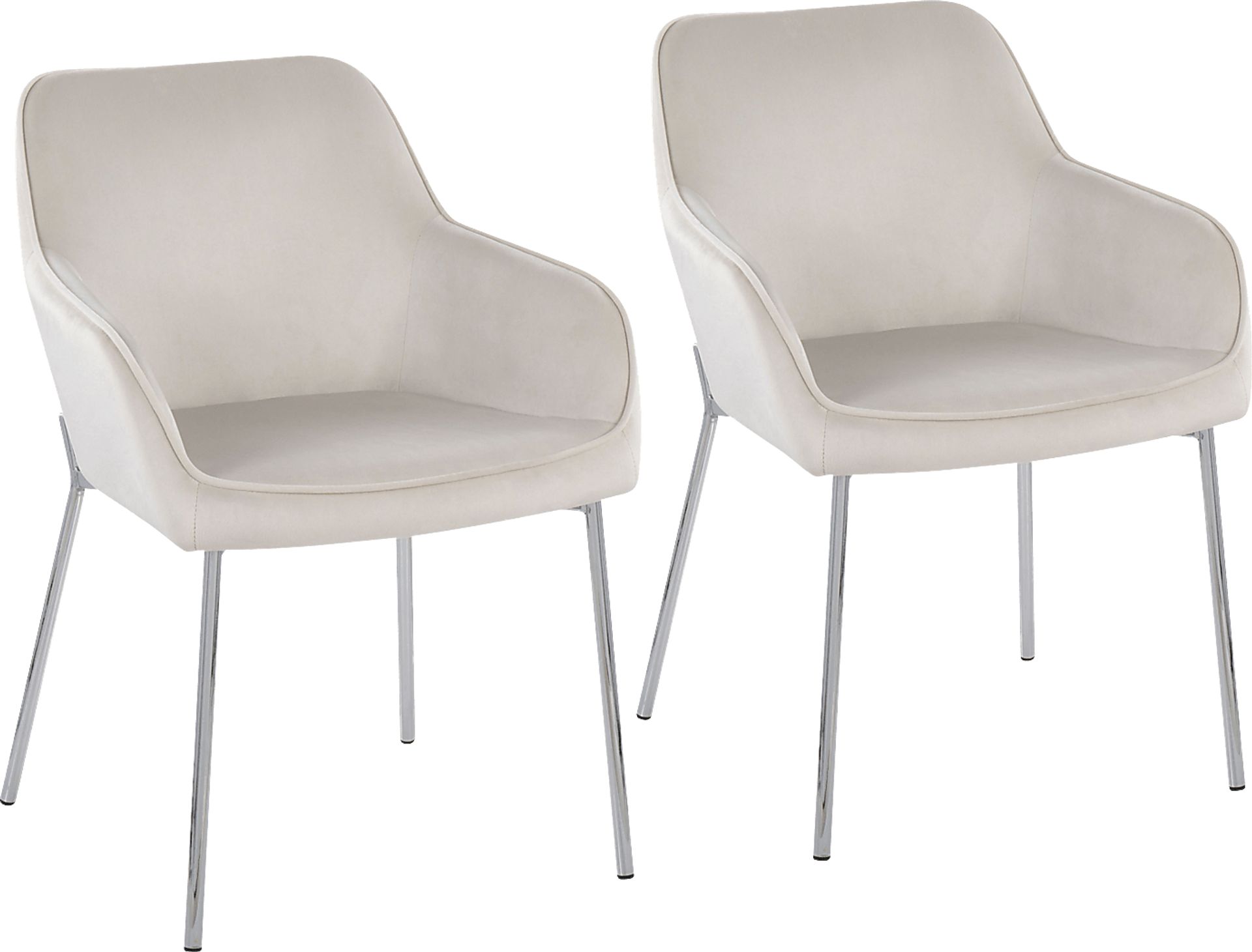Springmire III Cream Dining Chair Set of 2 - Image 1