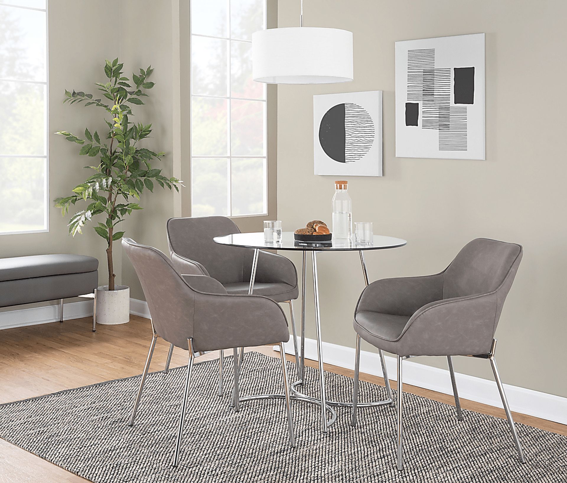 Springmire III Gray Dining Chair Set of 2 - Image 8