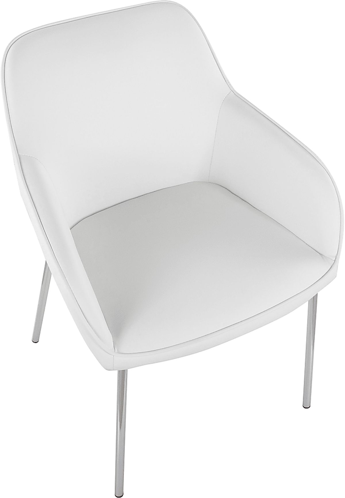 Springmire III White Polyurethane Fabric Arm Chair | Rooms to Go