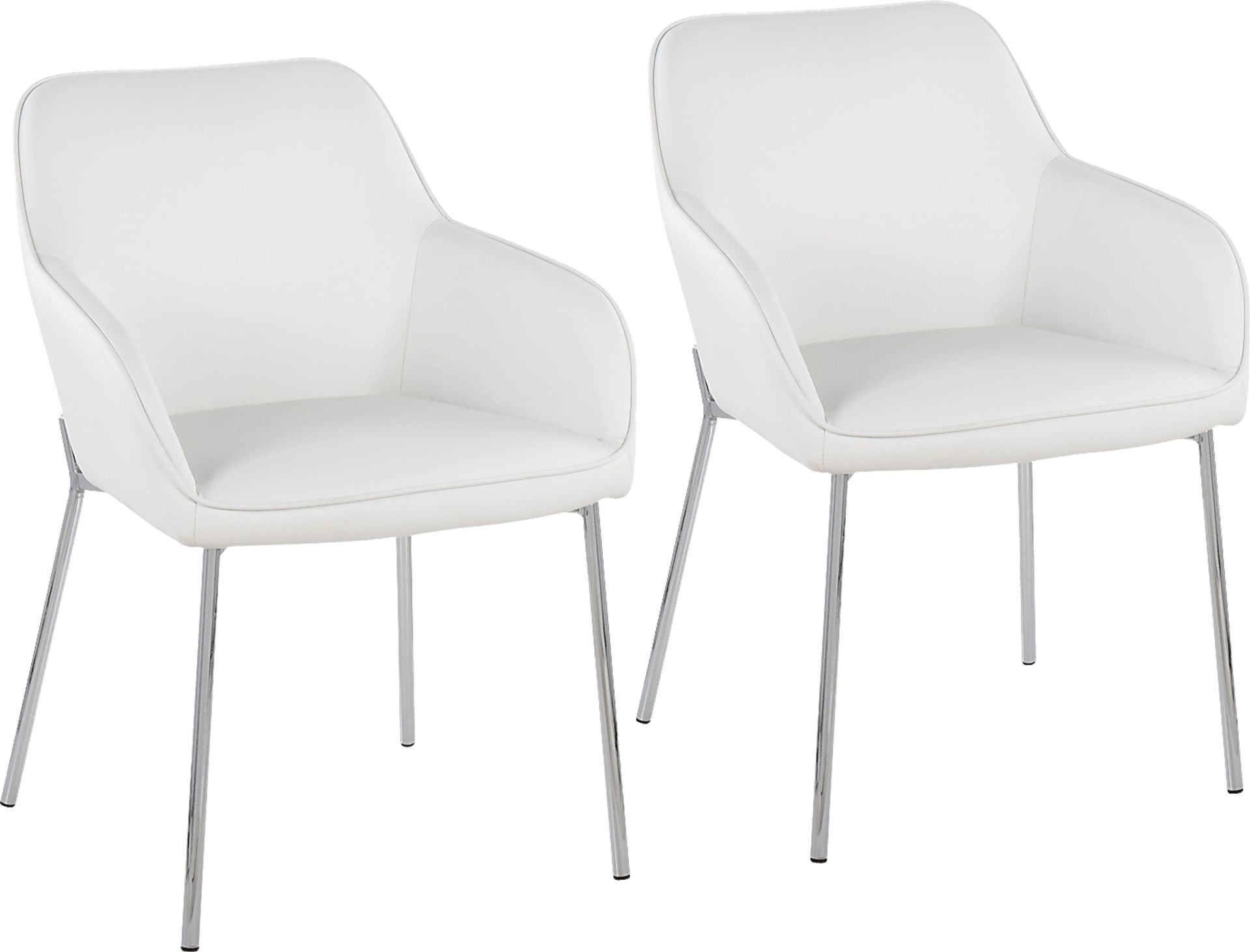 Springmire III White Dining Chair Set of 2 - Image 1