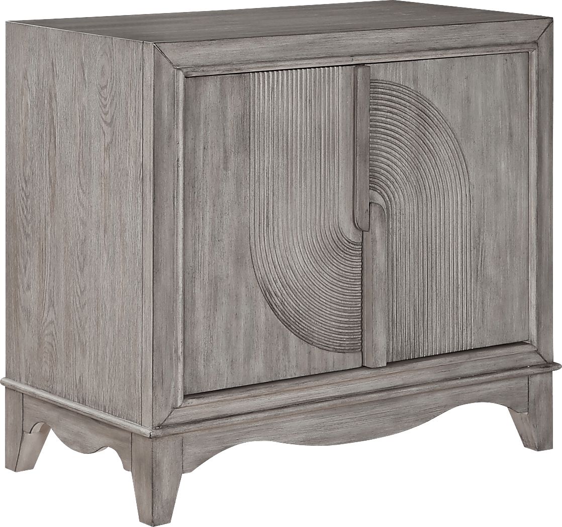 Springpine Gray Accent Cabinet