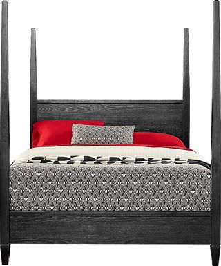 Springville Black 3 Pc King Poster Bed