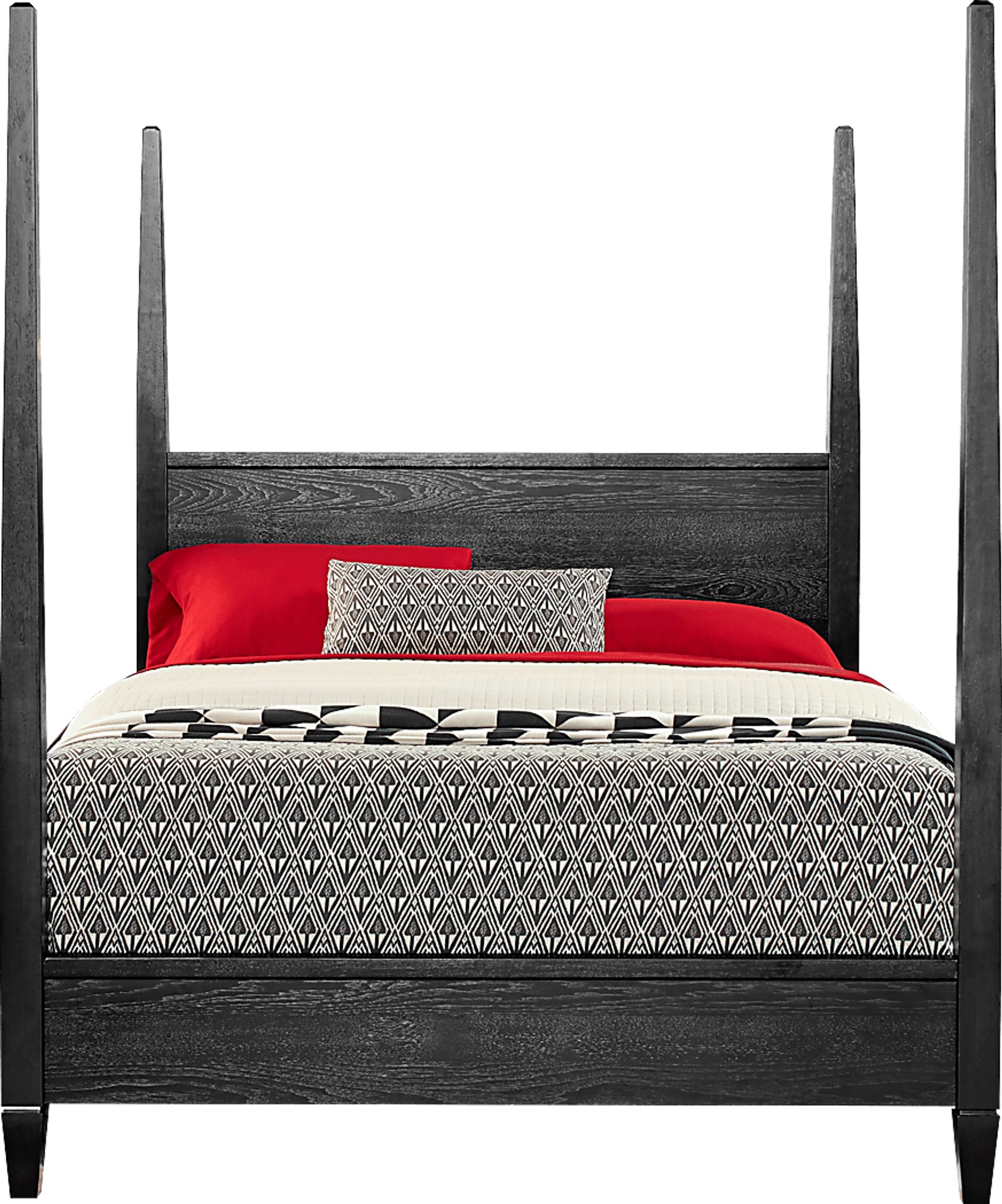 Springville Black 5 Pc King Poster Bedroom - Image 2