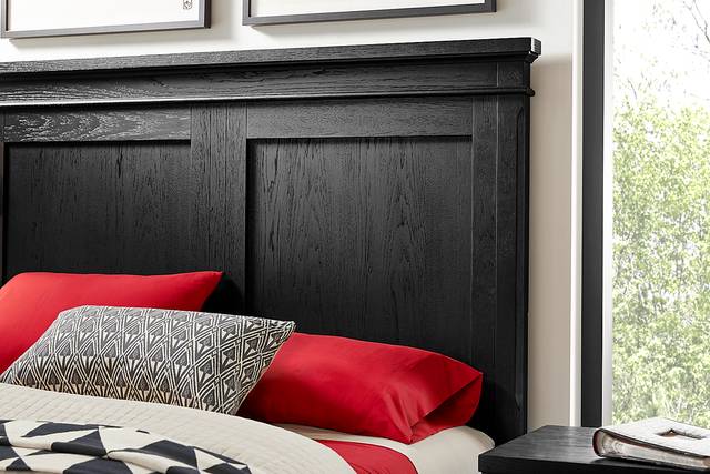 Springville Black 5 Pc Queen Panel Bedroom - Thumbnail - Image 3