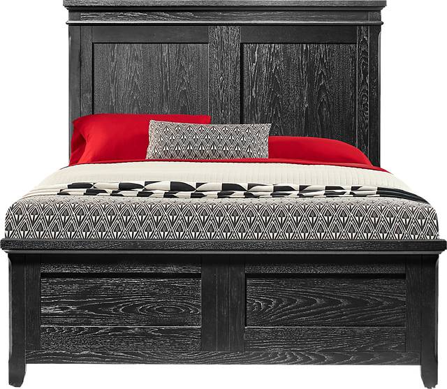 Springville Black 5 Pc Queen Panel Bedroom - Thumbnail - Image 2