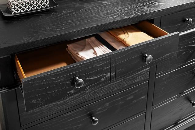 Springville Black 5 Pc Queen Panel Bedroom - Thumbnail - Image 8