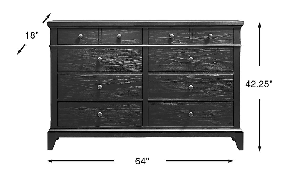 Springville Black Dresser