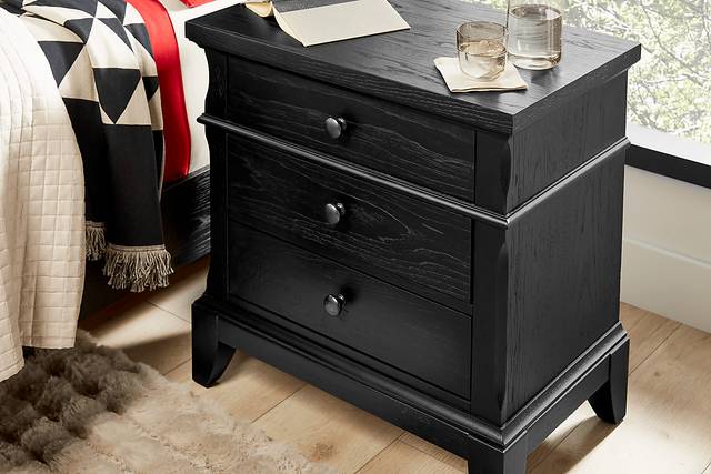 Springville Black Nightstand - Thumbnail - Image 2