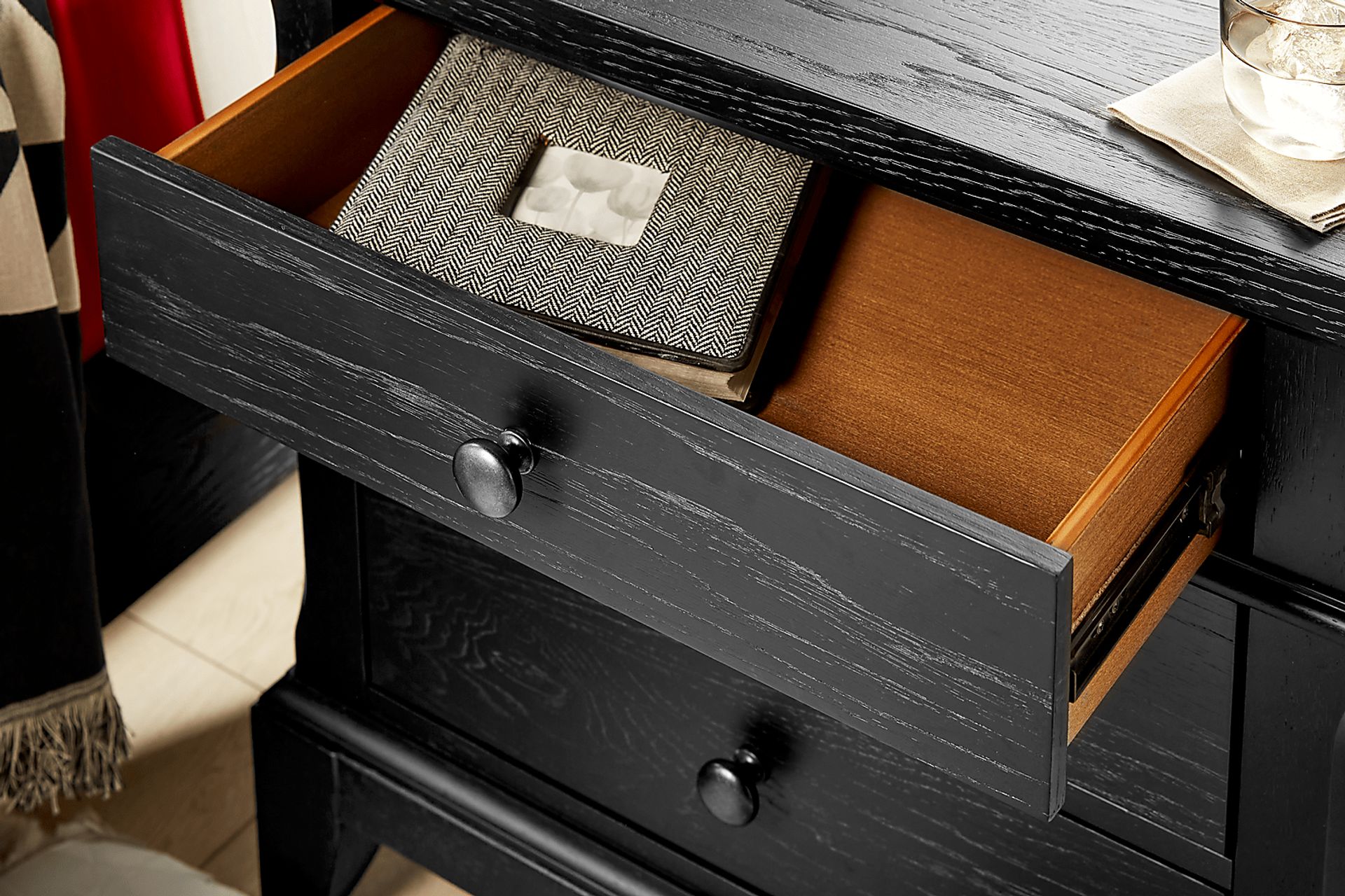 Springville Black Nightstand - Image 3