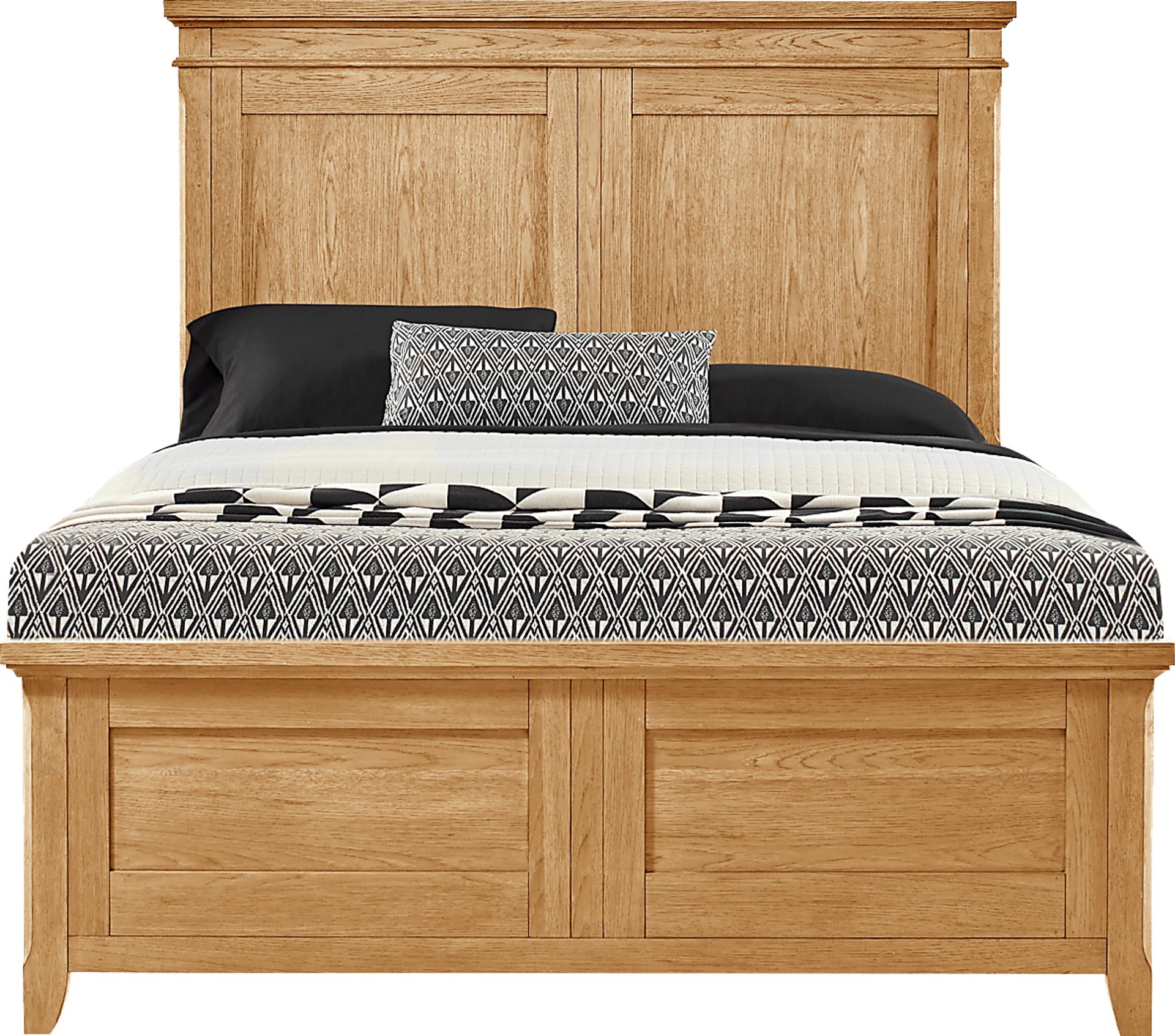 Springville Natural 5 Pc Queen Panel Bedroom - Image 2