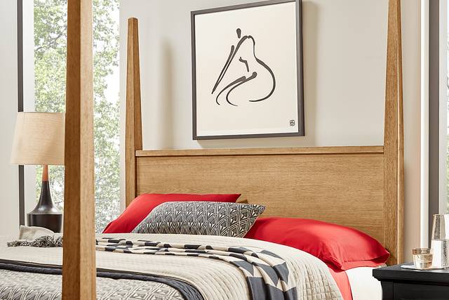 Springville Natural 5 Pc Queen Poster Bedroom - Thumbnail - Image 3