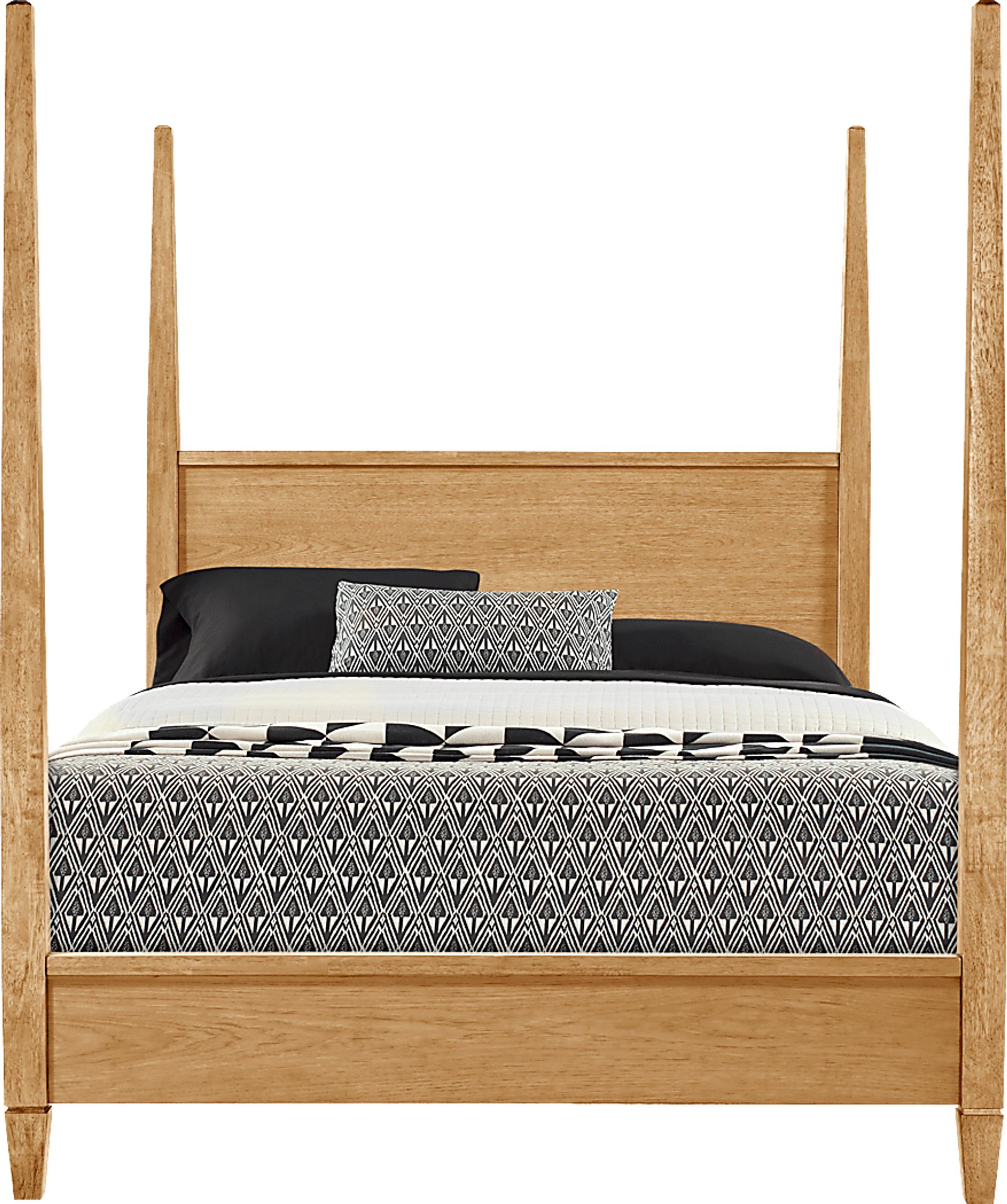 Springville Natural 5 Pc Queen Poster Bedroom - Image 2