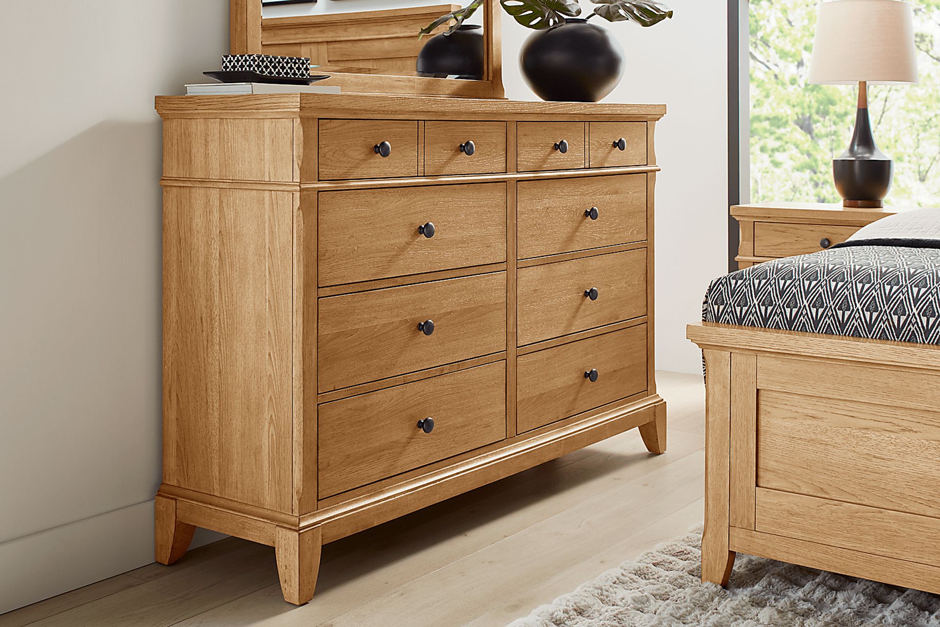 Springville Natural 5 Pc Queen Panel Bedroom - Image 6