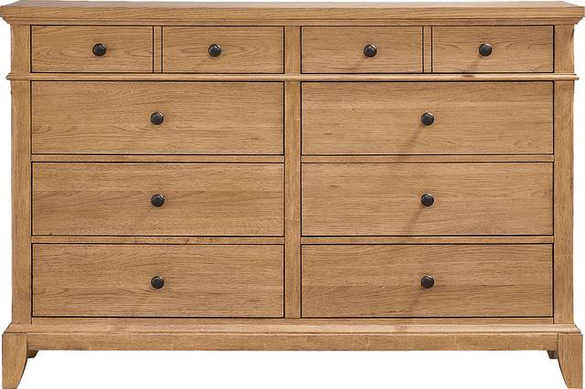 Springville Natural 5 Pc Queen Panel Bedroom - Thumbnail - Image 5