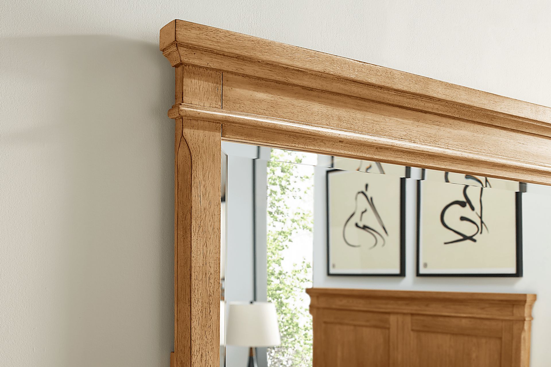 Springville Natural 5 Pc Queen Panel Bedroom - Image 9