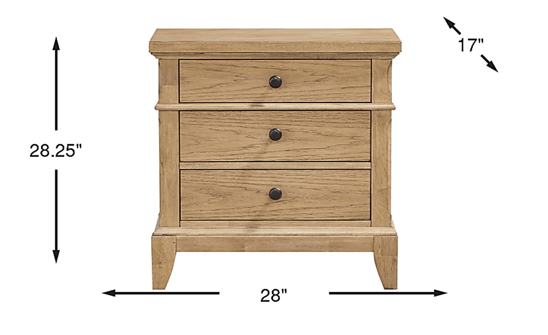 Springville Natural Nightstand