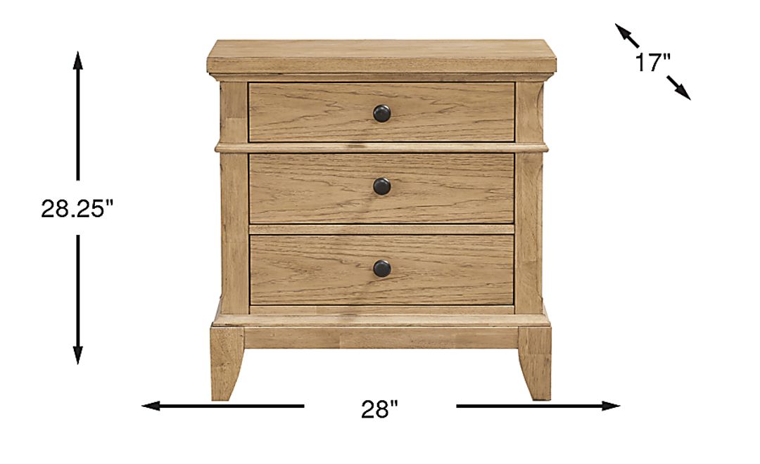 Springville Natural Nightstand