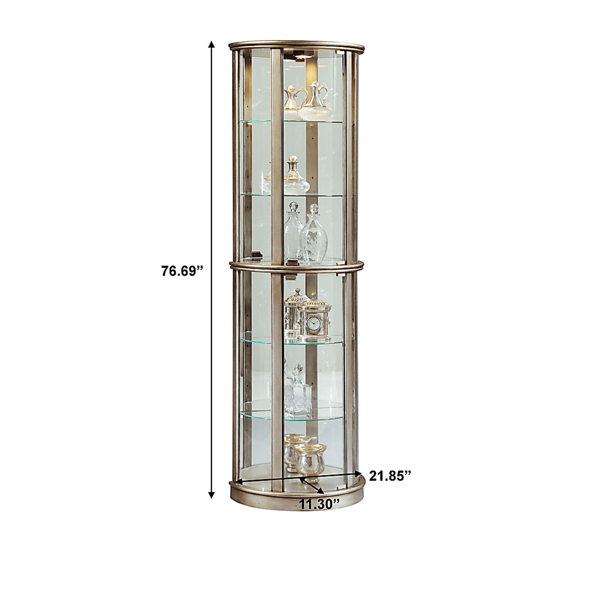 Spritedale Silver Curio Cabinet - Image 3