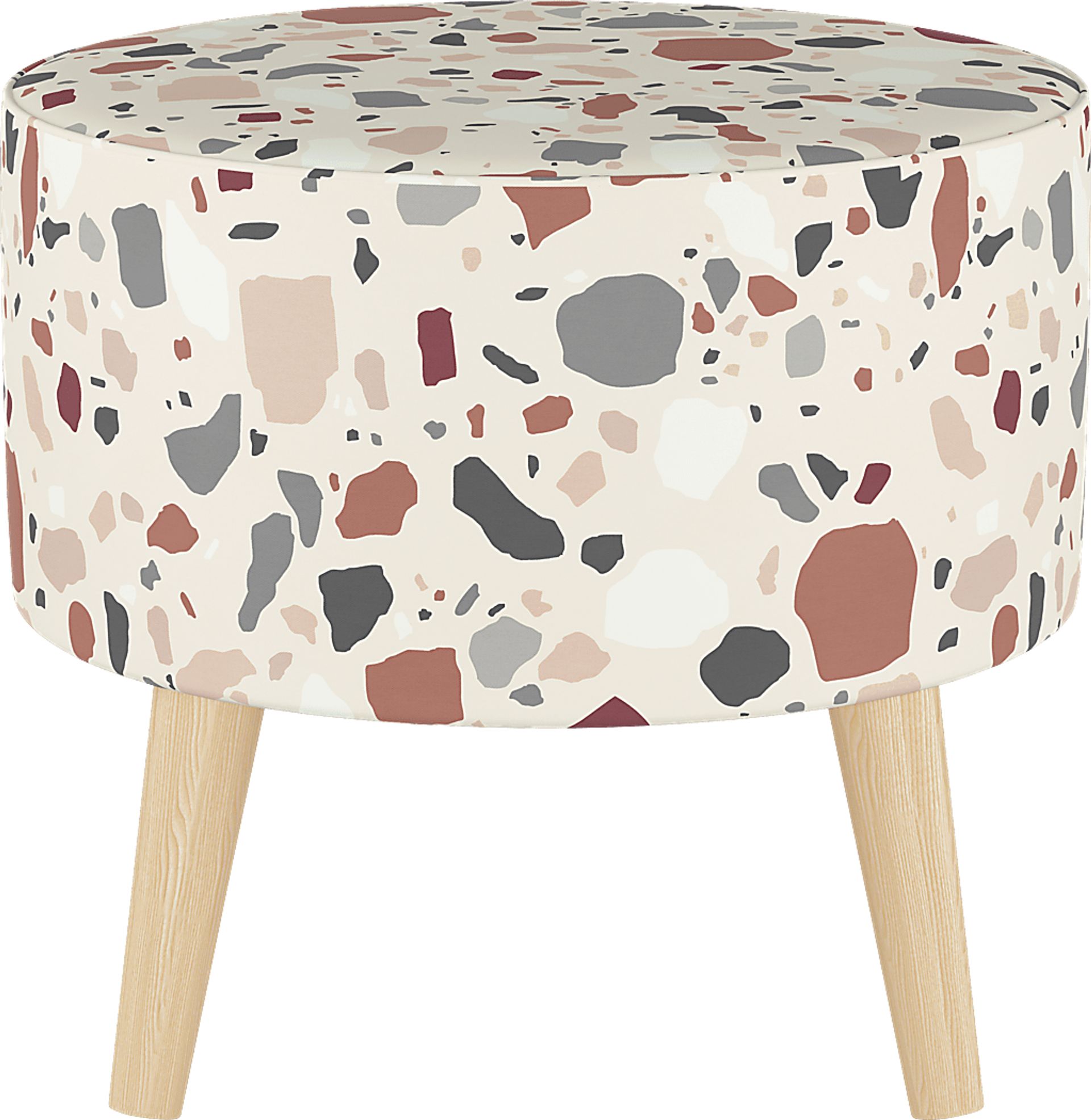 Sprucedale Linen Ottoman - Image 2