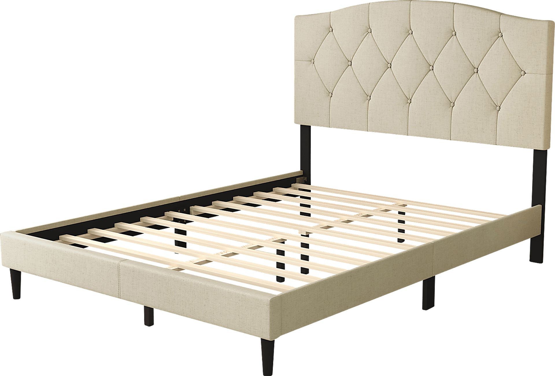 Sprucerow Beige Queen Bed - Image 6