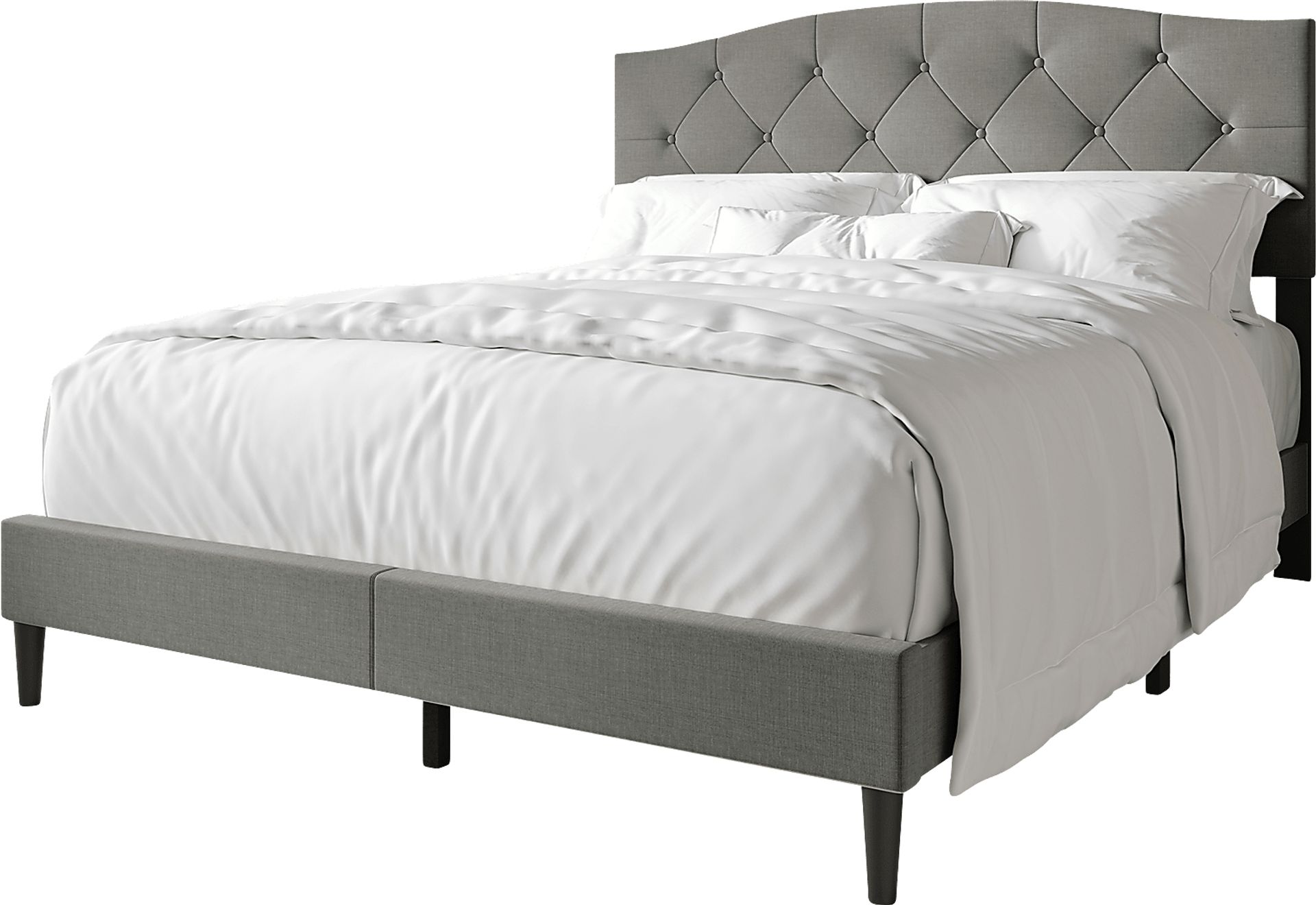 Sprucerow Light Gray Full Bed - Image 5