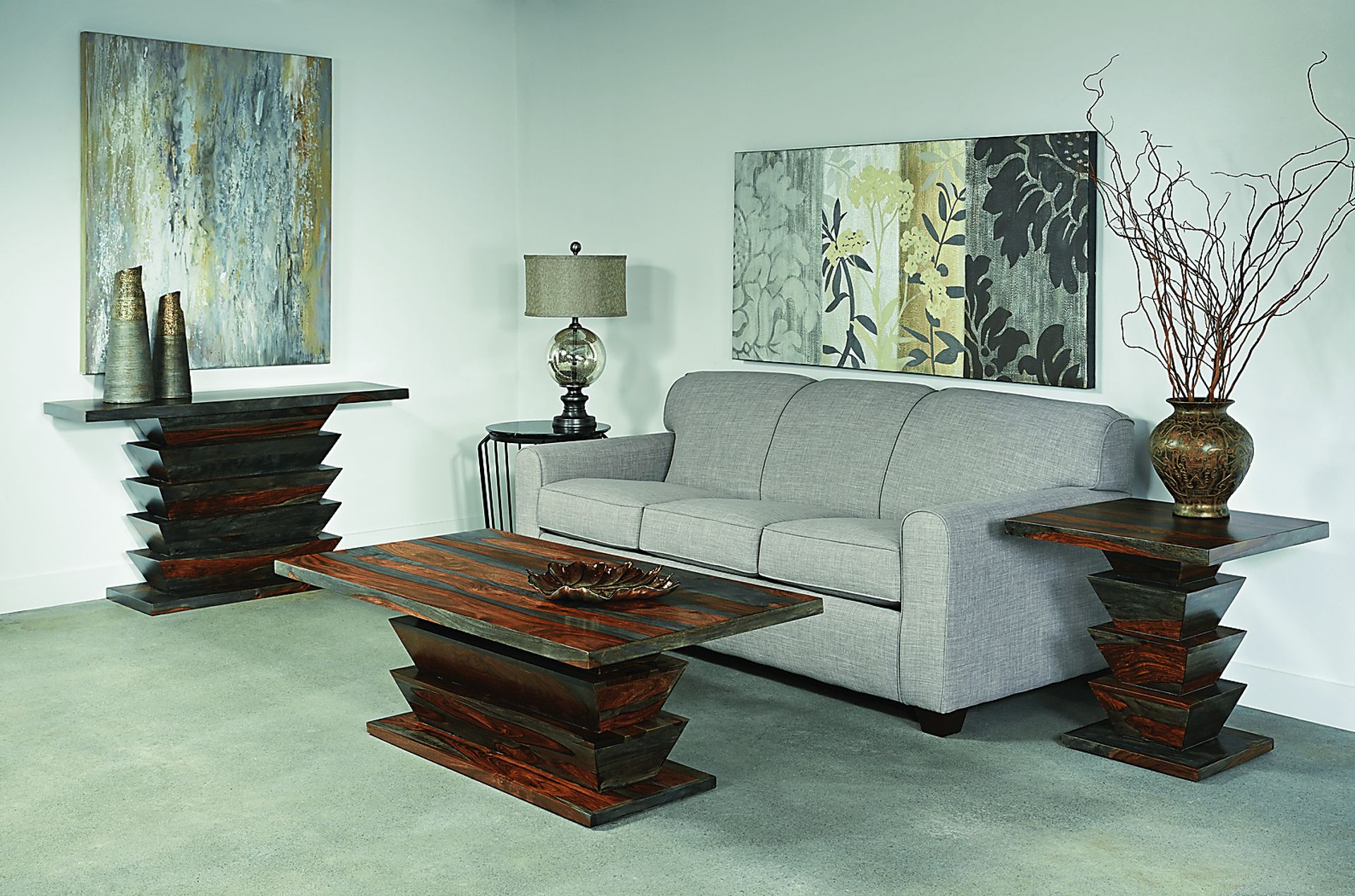 Square Capri Gray End Table - Image 4