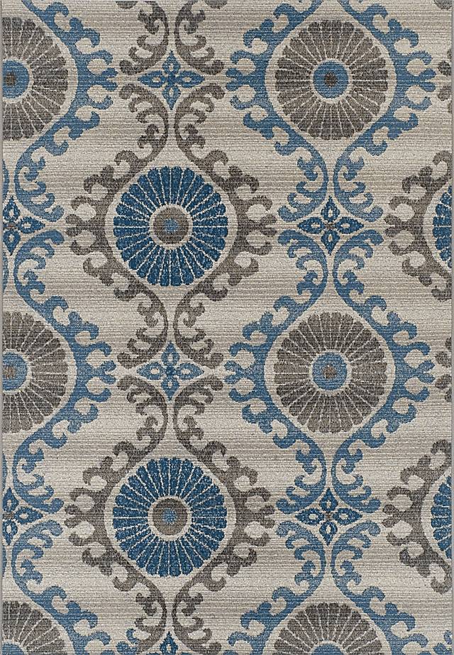St. Dagmar Blue 3'3 x 5'1 Indoor/Outdoor Rug - Thumbnail - Image 1