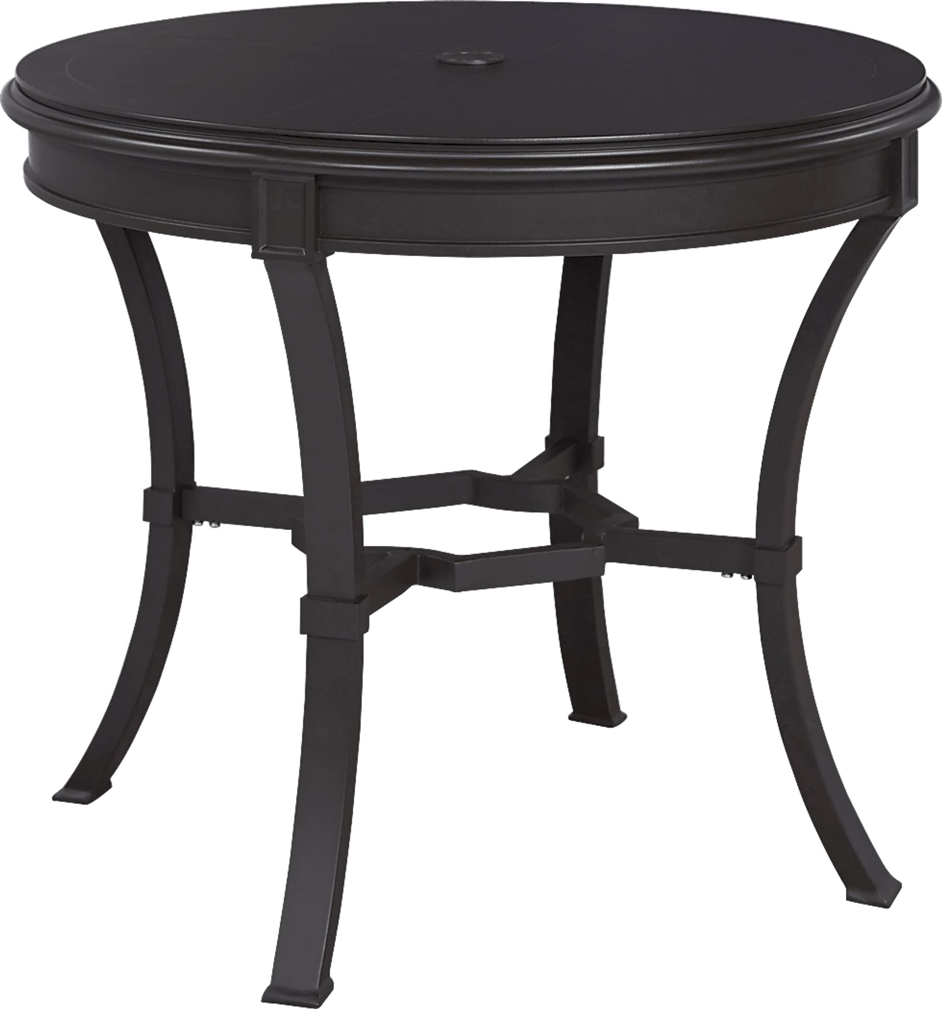 St. Laurent Mocha 36 in. Round Outdoor Dining Table - Image 1