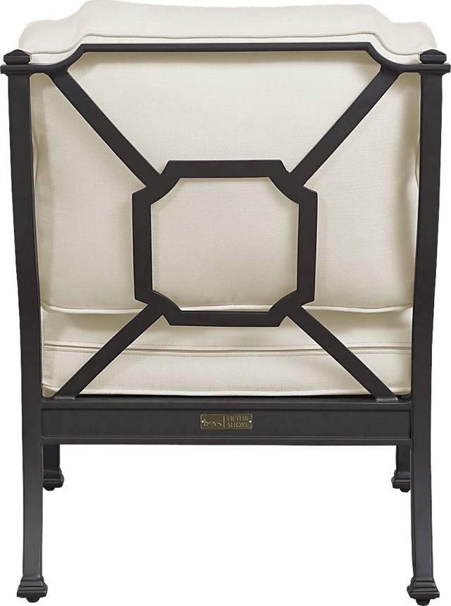 St. Laurent Mocha Club Chair with Linen Cushions - Thumbnail - Image 2