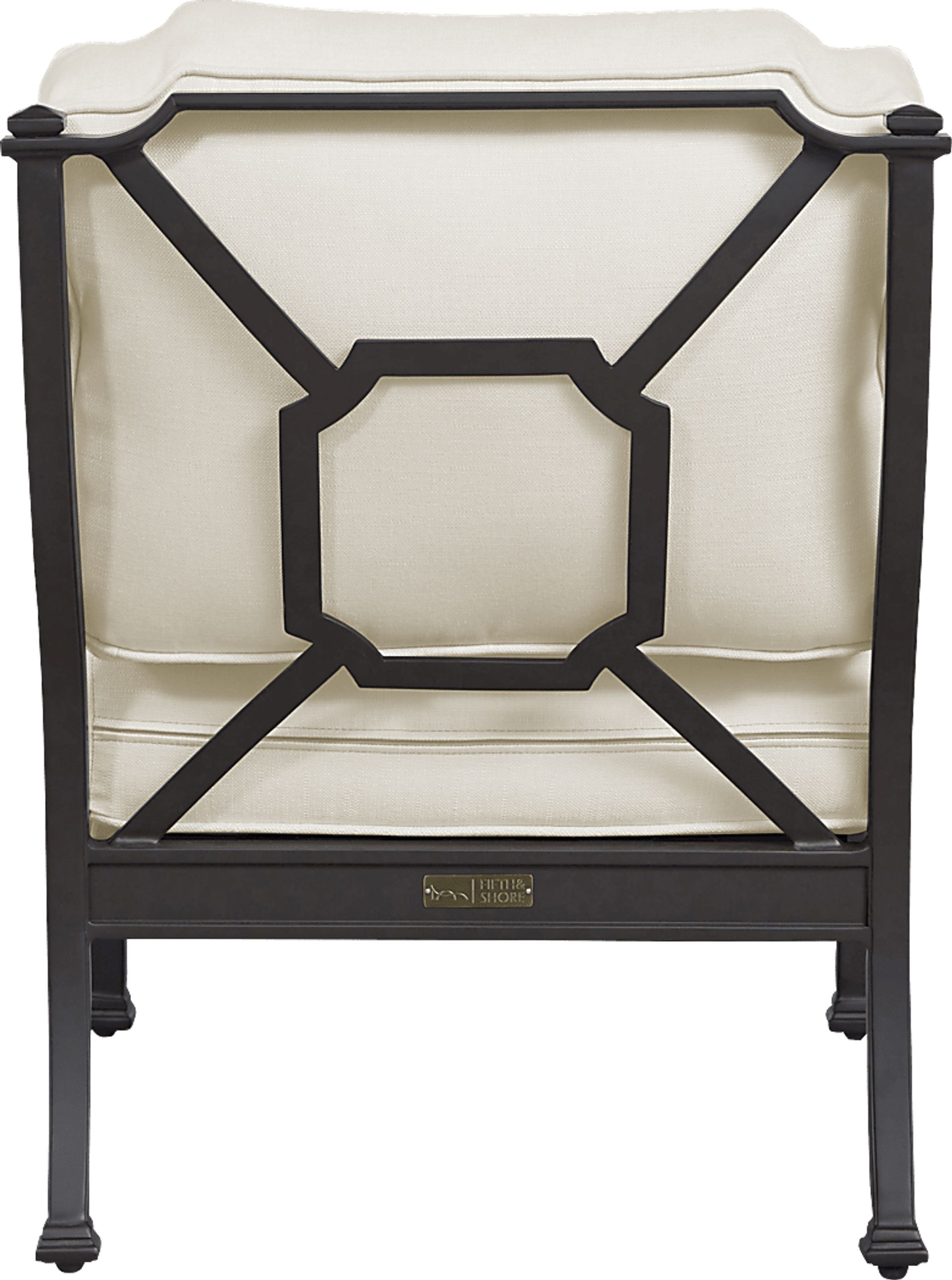 St. Laurent Mocha Club Chair with Linen Cushions - Image 2