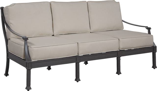St Laurent Mocha Outdoor Sofa with Sand Cushions - Thumbnail - Image 2