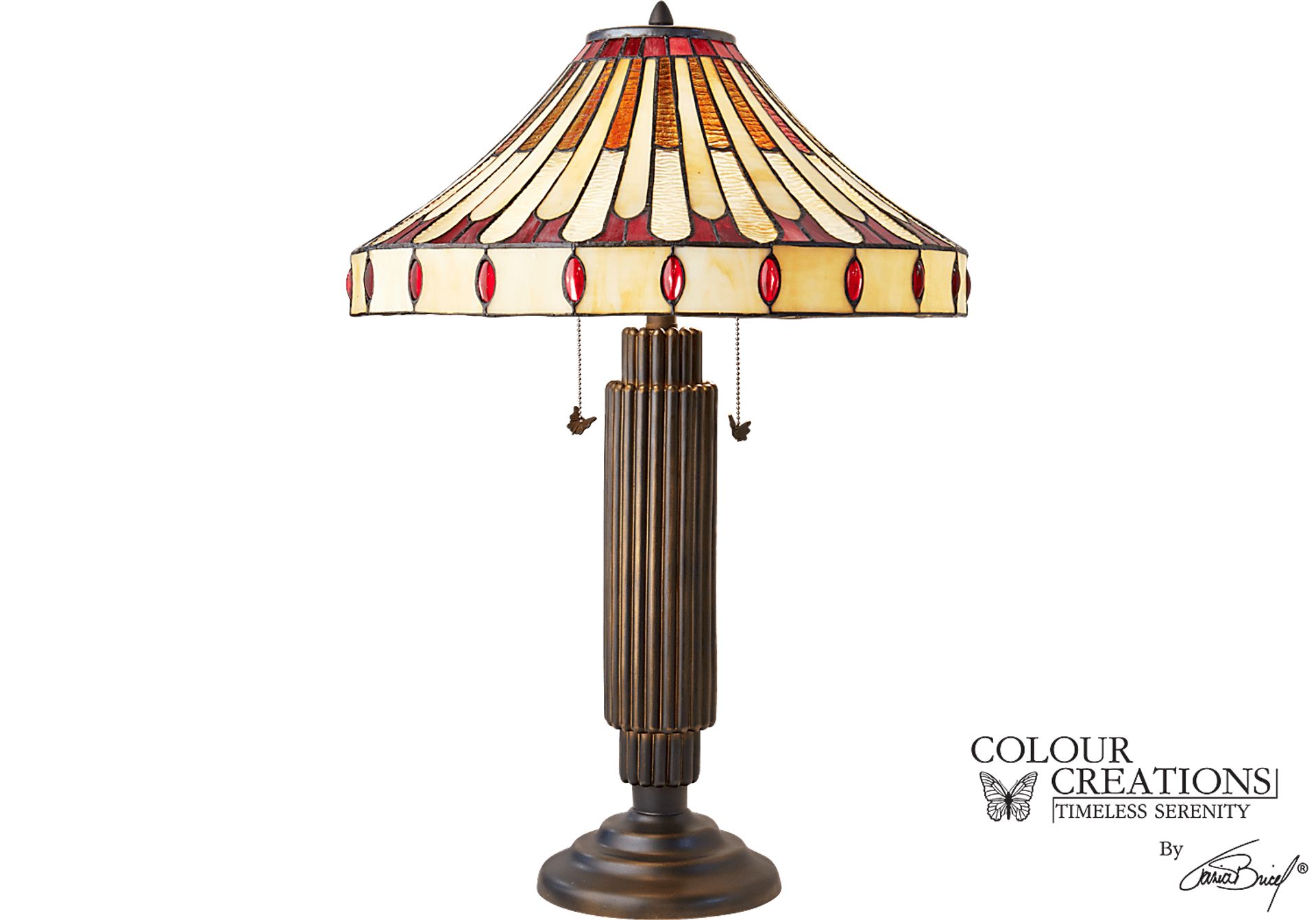 St. Maarten Tiffany Style Lamp - Image 1