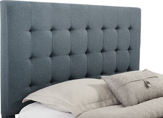 St. Marten Blue 3 Pc Queen Upholstered Bed - Thumbnail - Image 2