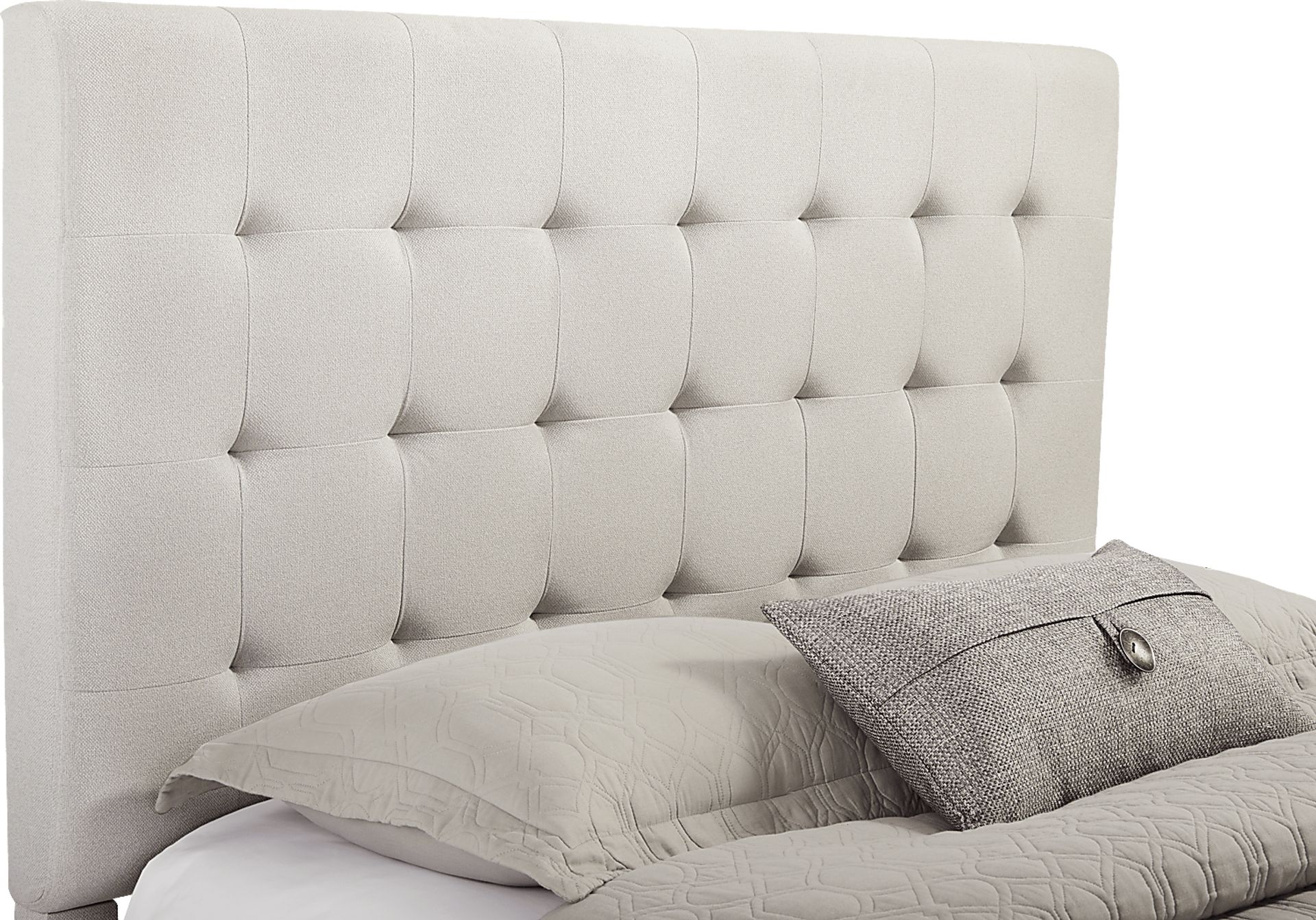 St. Marten Cream 3 Pc Queen Upholstered Bed - Image 2