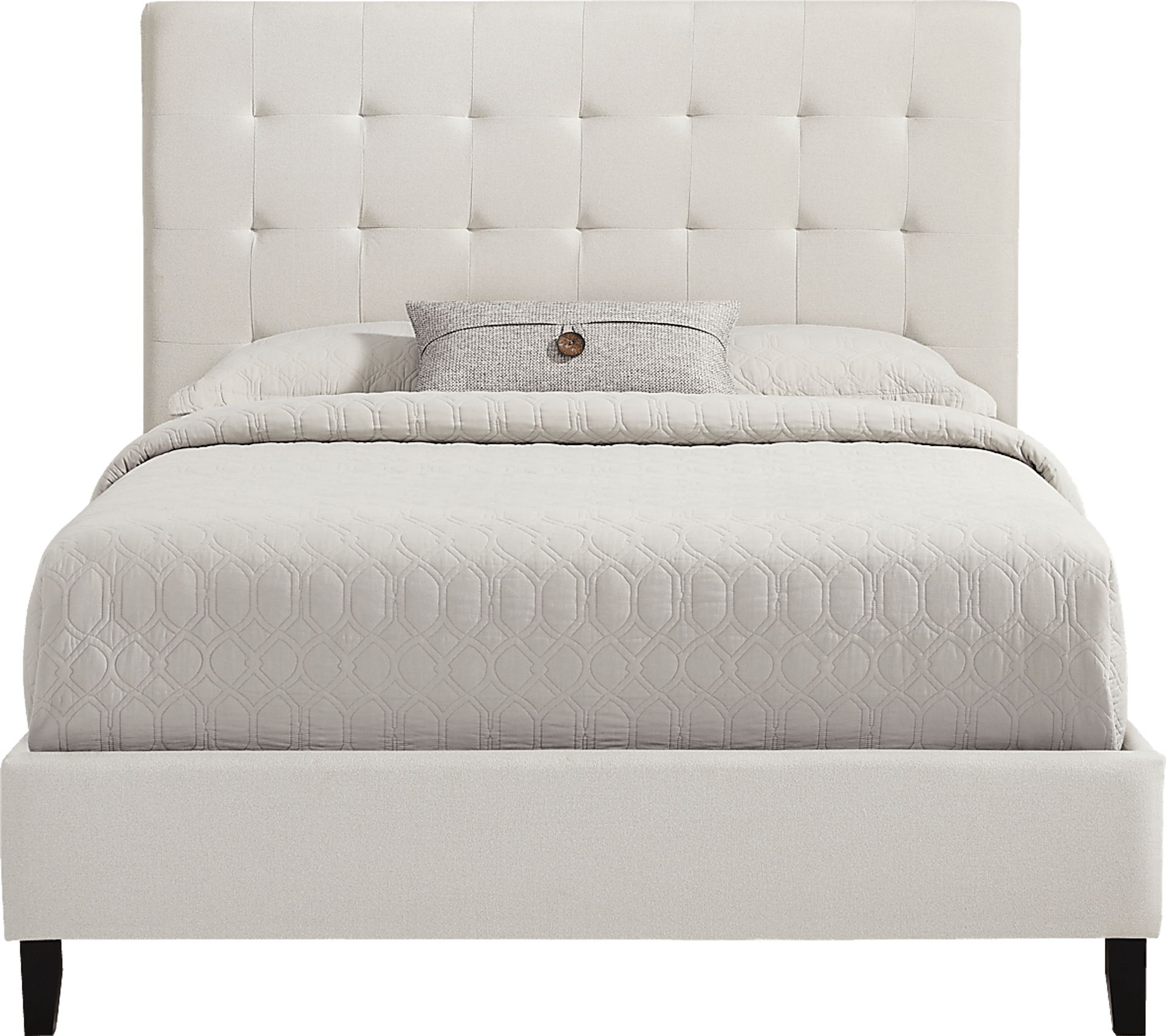 St. Marten Cream 3 Pc Queen Upholstered Bed - Image 1