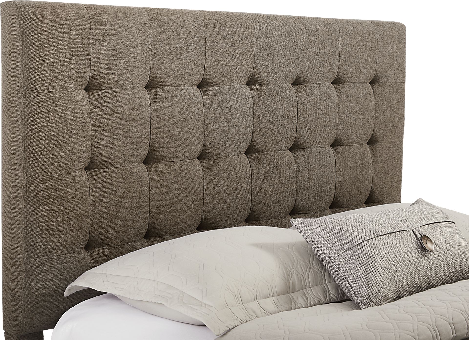 St. Marten Taupe 3 Pc Queen Upholstered Bed - Image 2