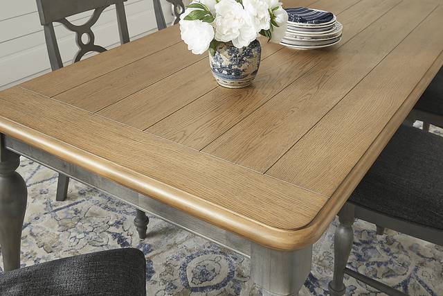 St. Simon Denim 5 Pc Rectangle Dining Room - Thumbnail - Image 3