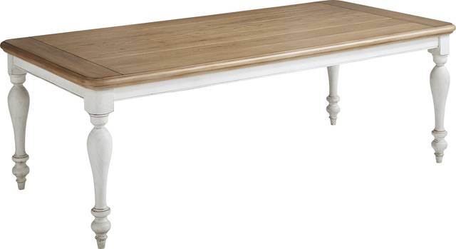 St. Simon White Rectangle Dining Table - Thumbnail - Image 1
