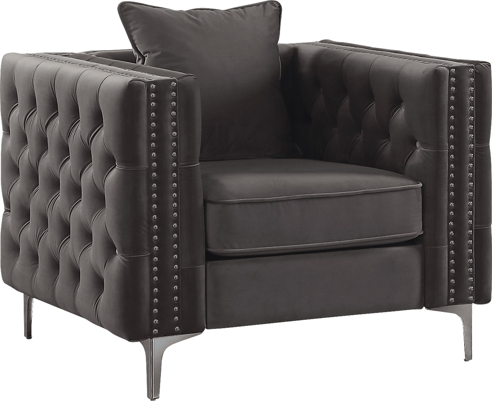 Staceyvette Dark Gray Accent Chair - Image 1
