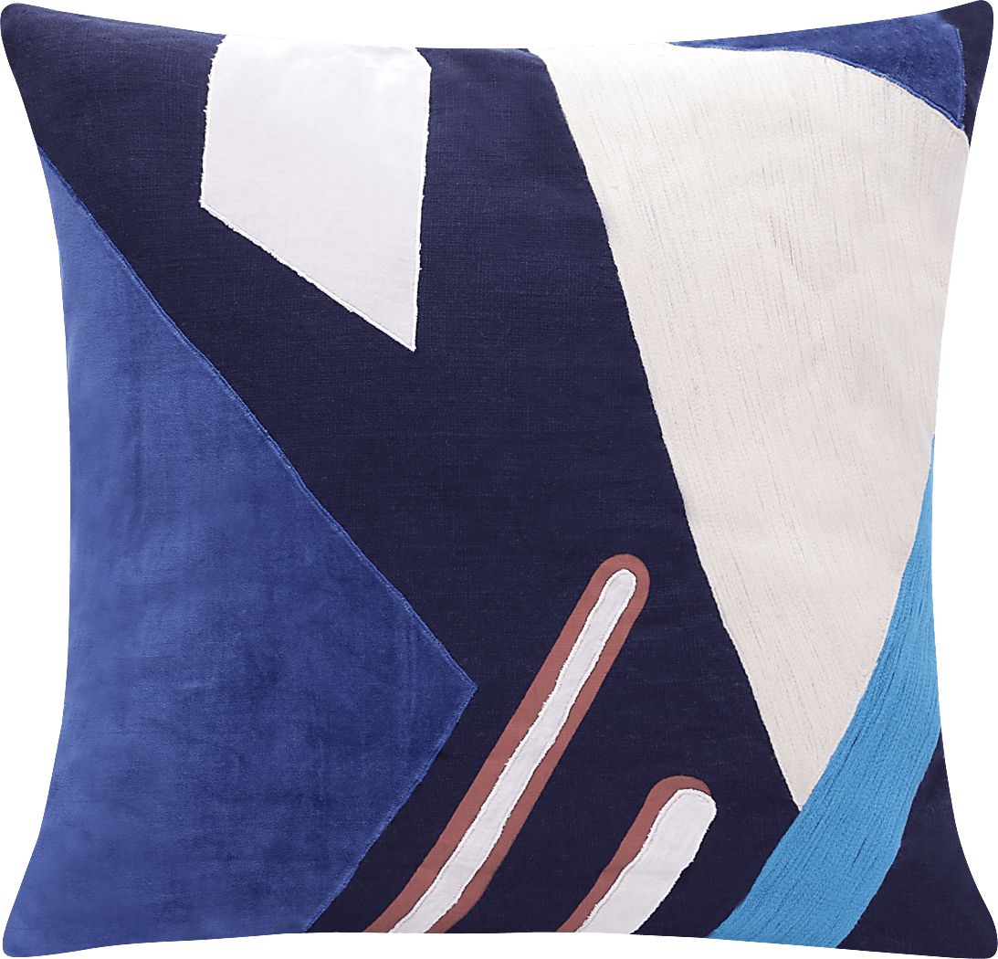 Stacy Garcia Azleo Navy Accent Pillow