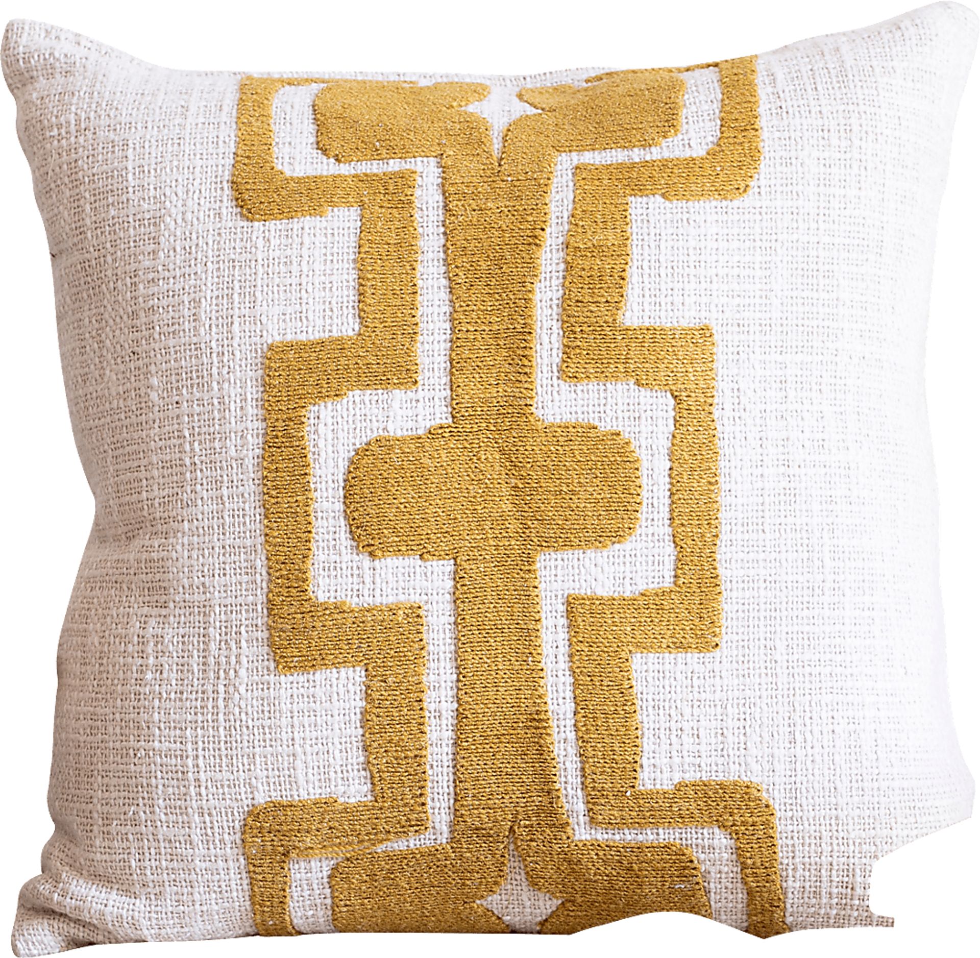 Stacy Garcia Sleo Yellow/Ivory Accent Pillow - Image 2