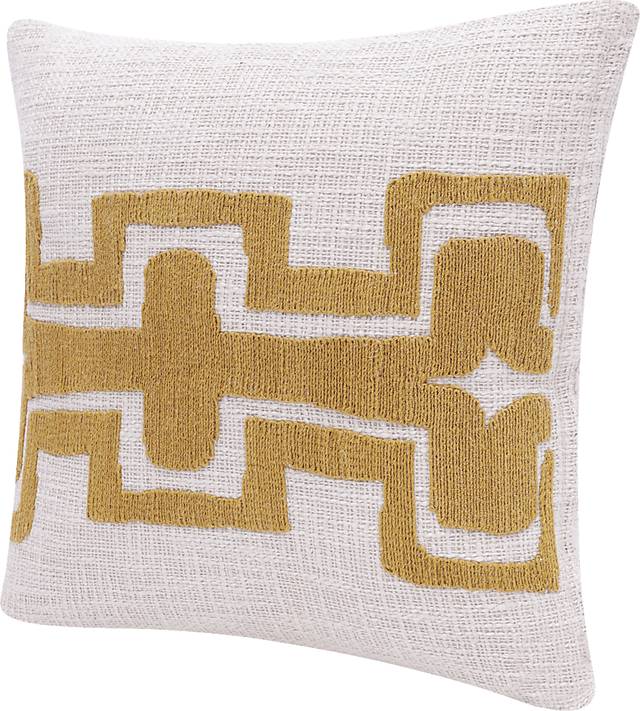 Stacy Garcia Sleo Yellow/Ivory Accent Pillow - Thumbnail - Image 3