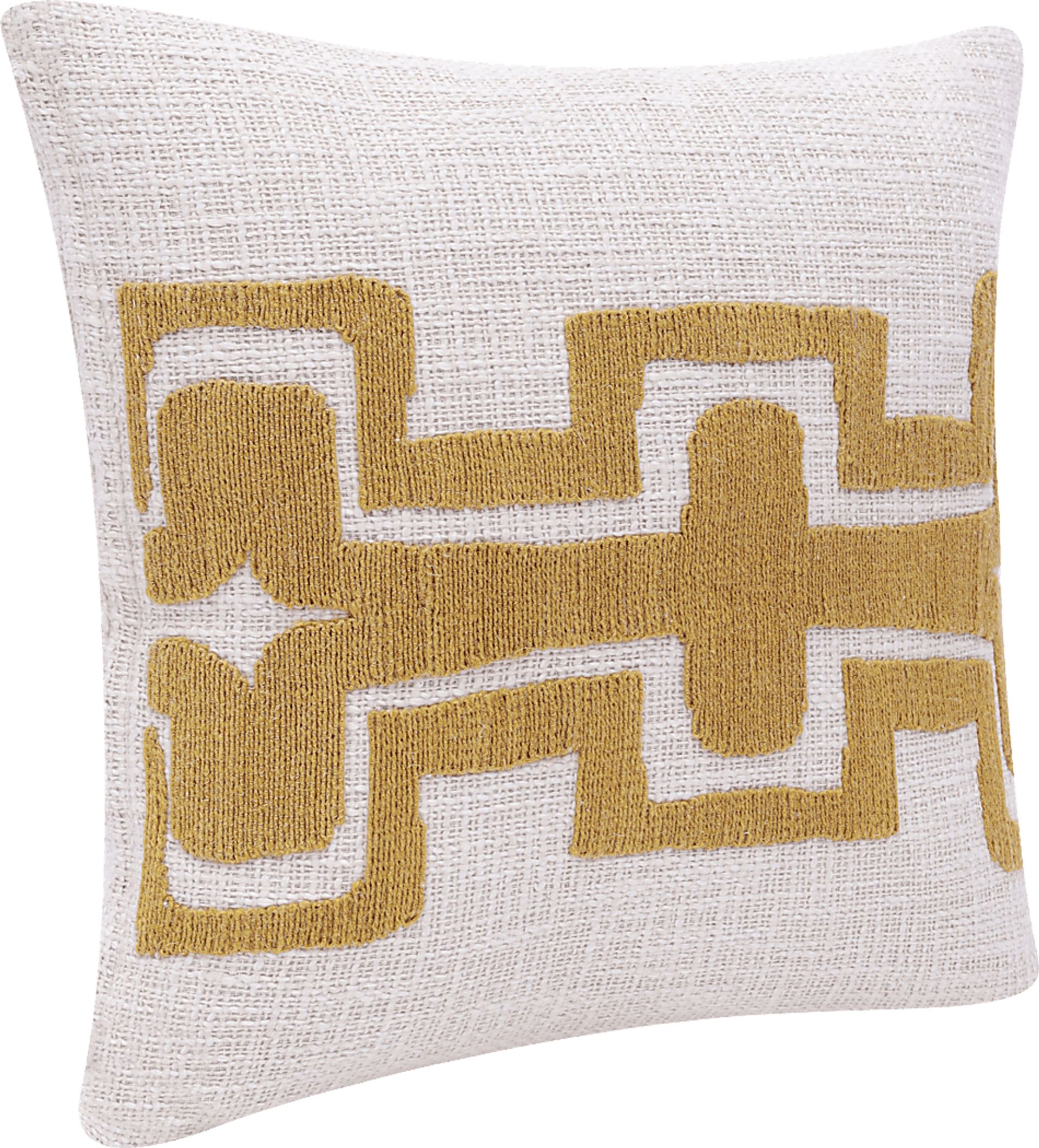 Stacy Garcia Sleo Yellow/Ivory Accent Pillow - Image 4