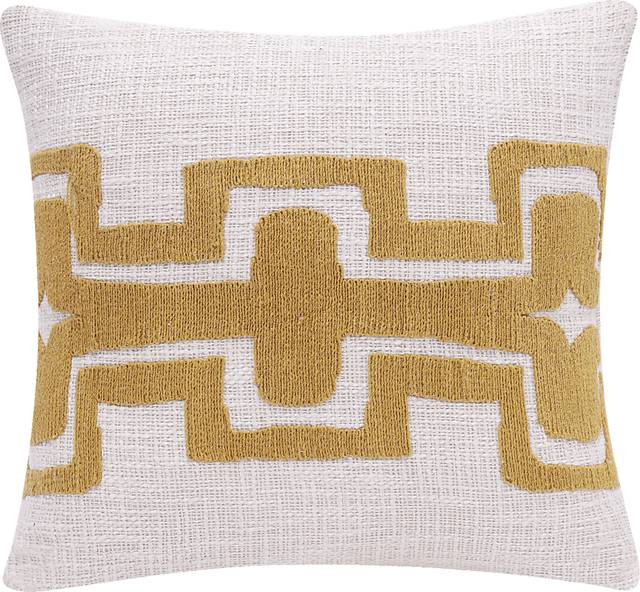Stacy Garcia Sleo Yellow/Ivory Accent Pillow - Thumbnail - Image 1