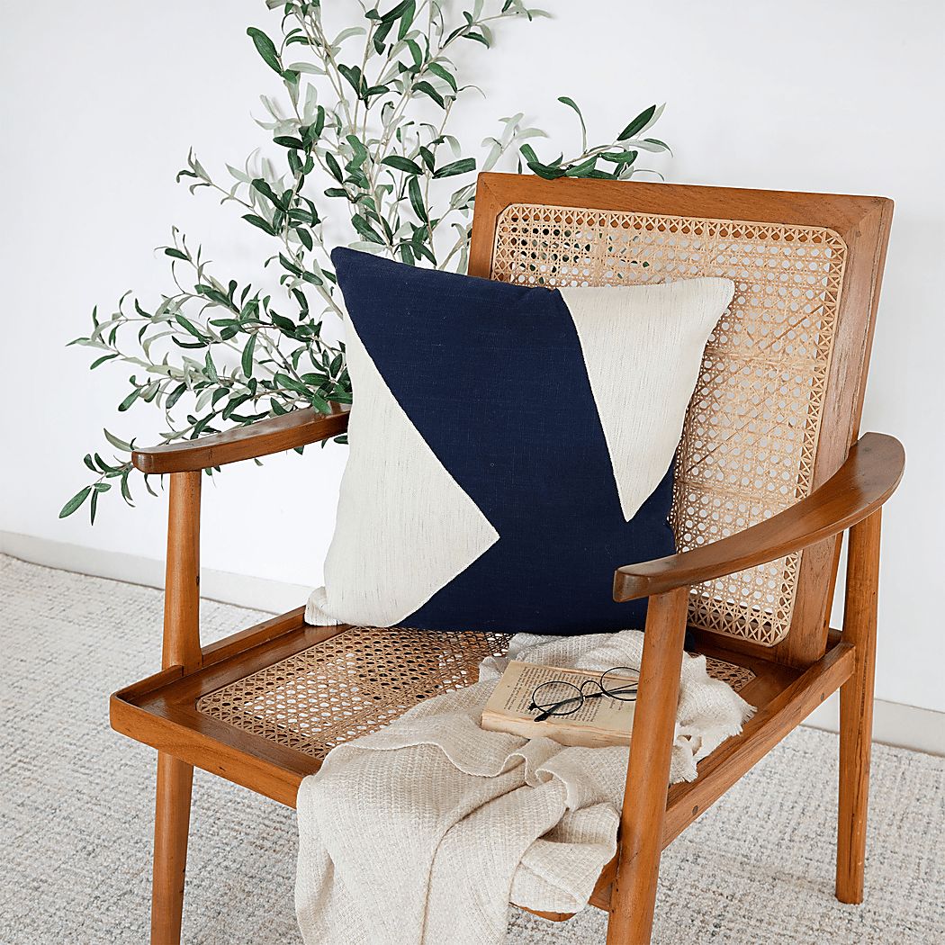 Stacy Garcia Azleo Navy Accent Pillow