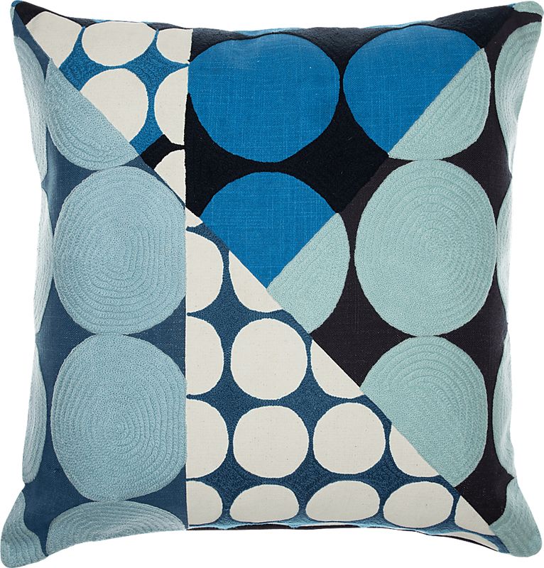 Stacy Garcia Vota Blue/Ivory Accent Pillow