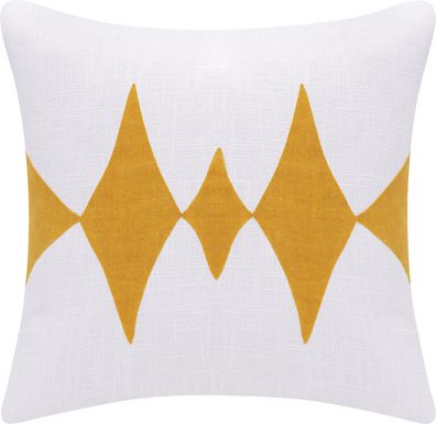 Stacy Garcia Vril Yellow/White Accent Pillow